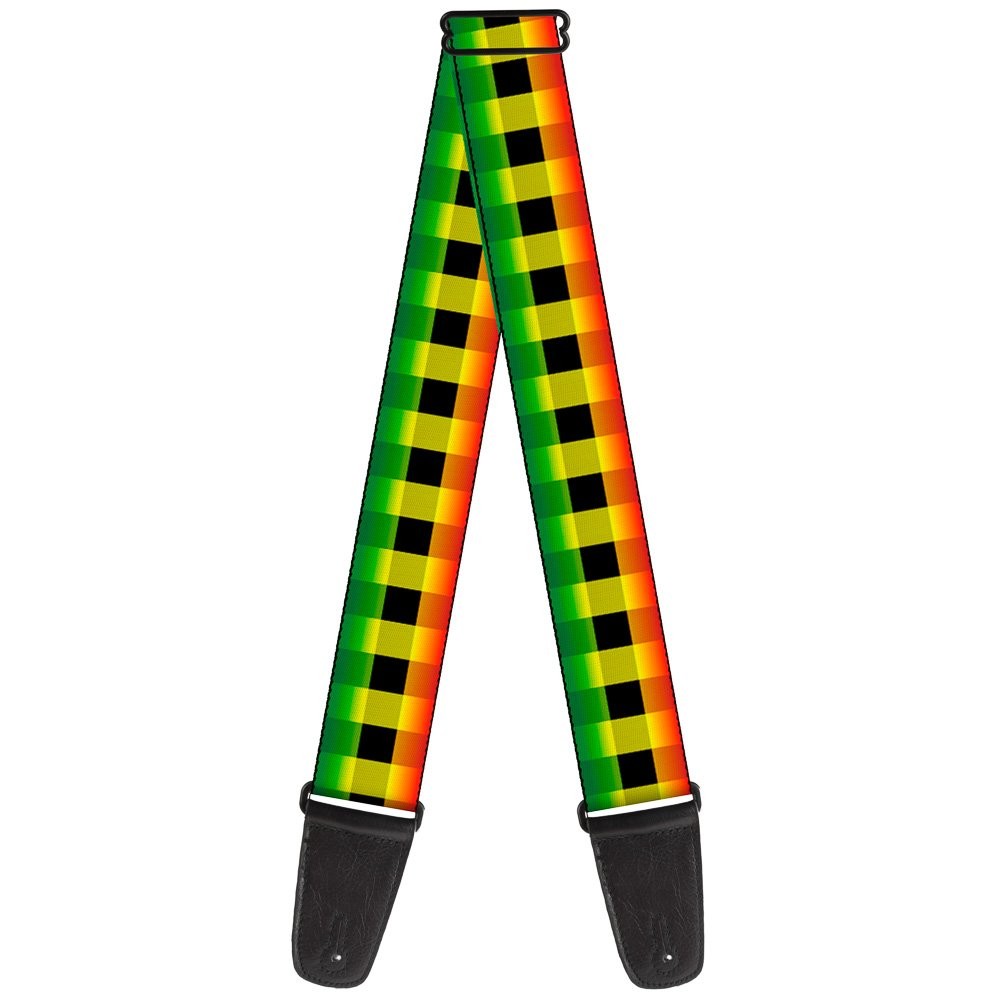 Guitar Strap - Buffalo Plaid Rasta ACC NEWAnother great item from Rarewaves USA | Free delivery!