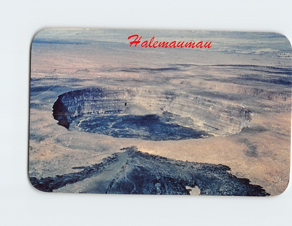 Postcard Aerial View Halemaumau Crater Hawaii USA North America