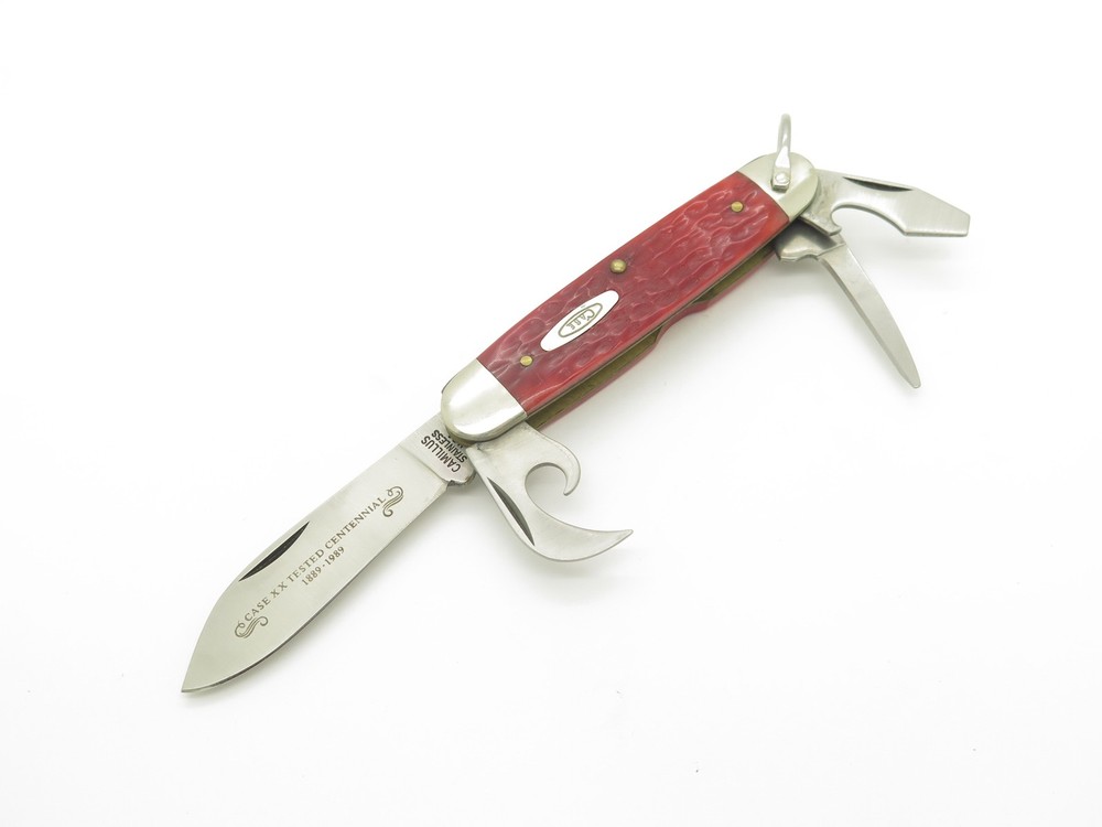 Vintage Case XX Centennial Folding Pocket Knife 1889-1989 Camp Scout Tested
