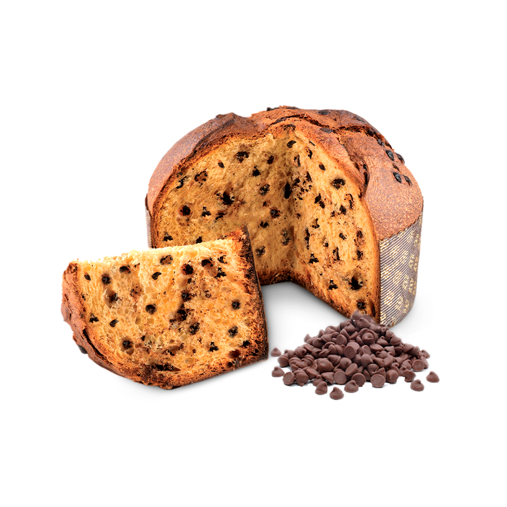 Imported Italian Artisan Chocolate Panettone - 1 kg (2.20 lb) Made in Abruzzo-image