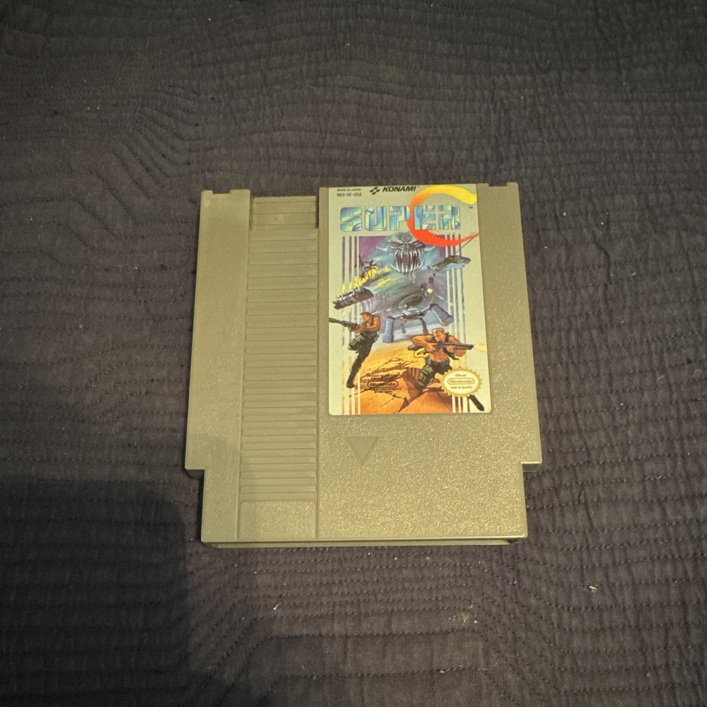 Konami Super C (Contra Series) Nintendo NES Game Cartridge NTSC-U/C US/CA
