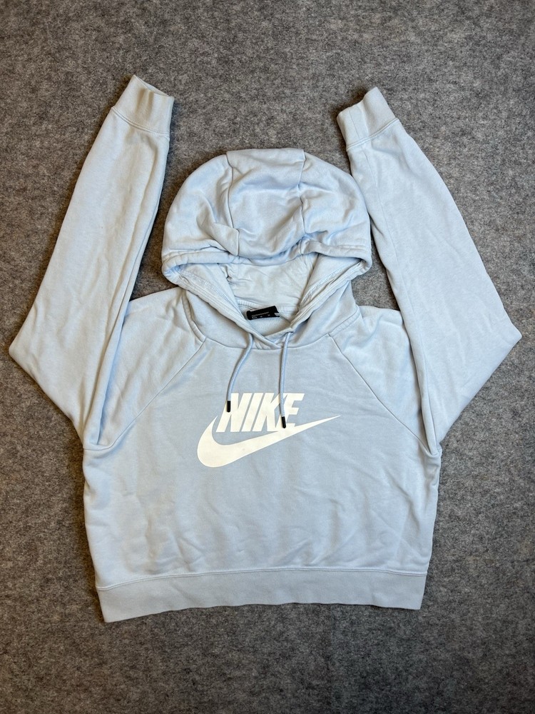 Nike Crop Hoodie Womens Size M Essential Gym Workout Sweatshirt Pullover