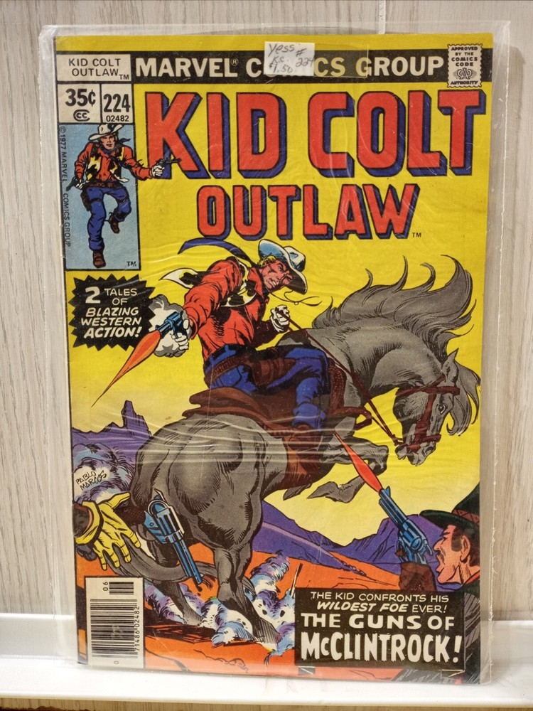 Kid Colt Outlaw #224 1978 Marvell Comics Group VTG