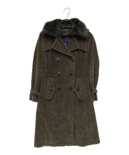 Burberry Blue Label Corduroy Trench Coat Size M