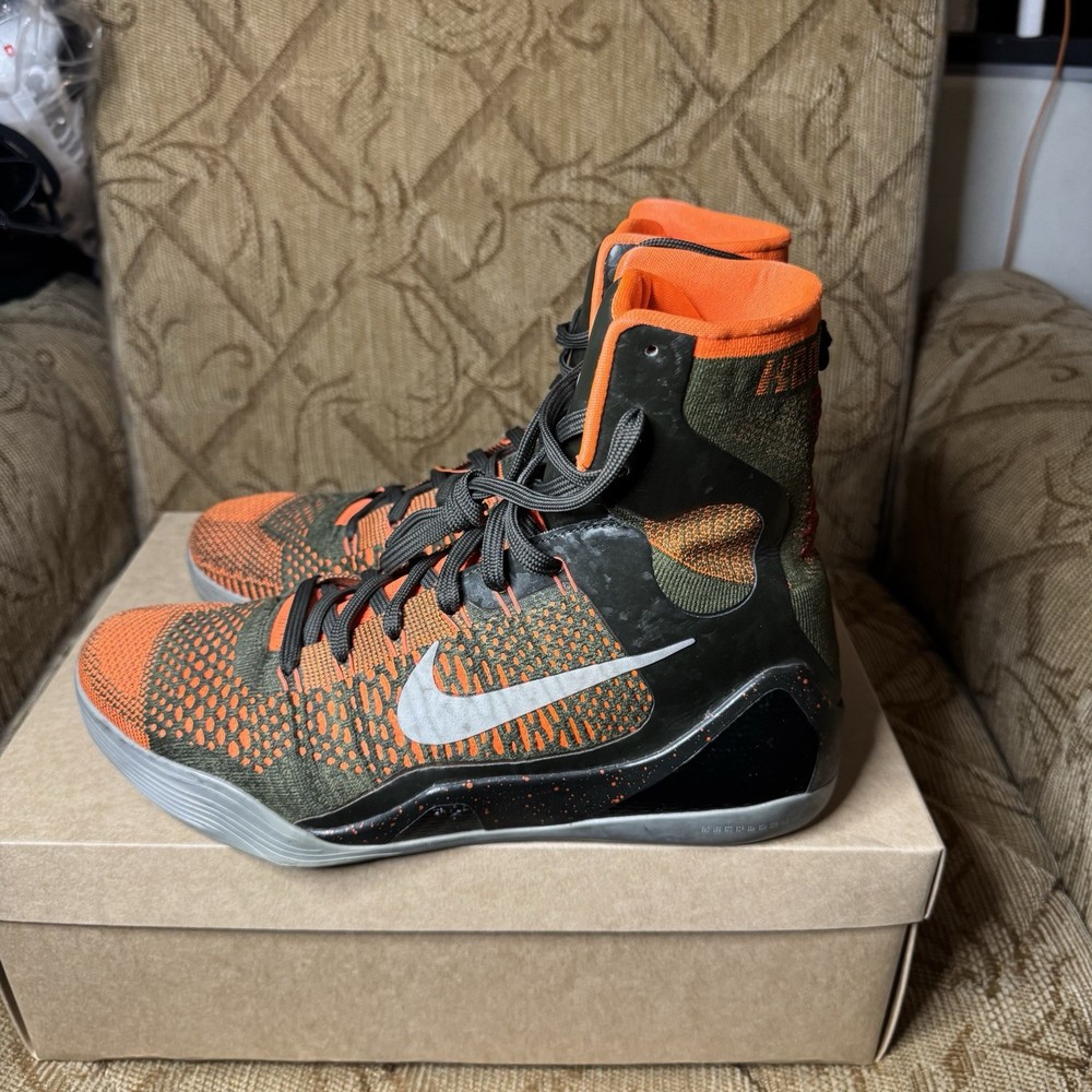 Size 10.5 - Nike Kobe 9 Elite Sequoia 2014 630847-303 *Rare