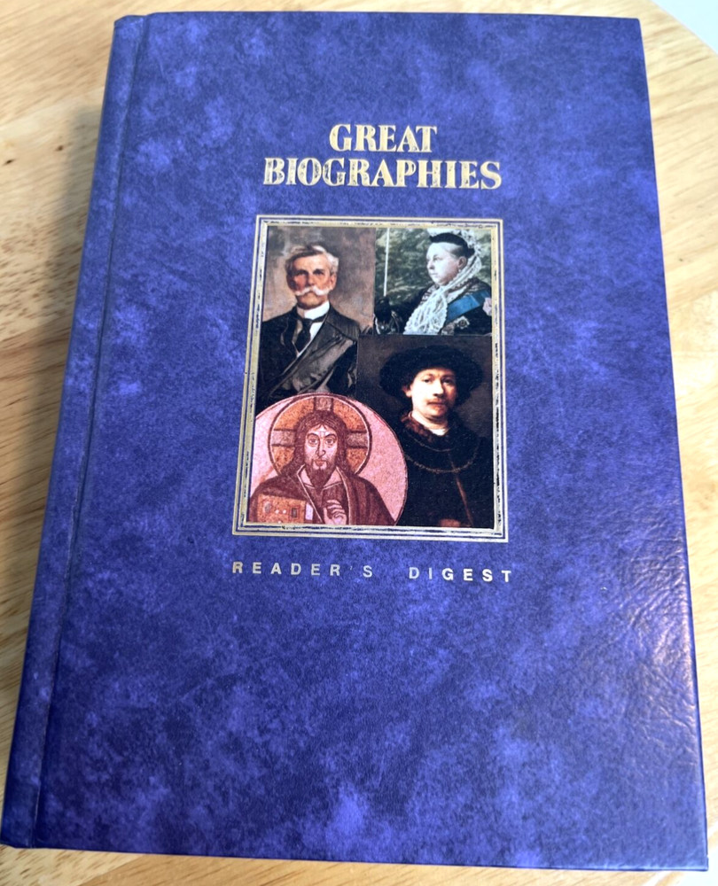 Great Biographies Vintage 1989 HC First Edition Reader's Digest Condensed Book