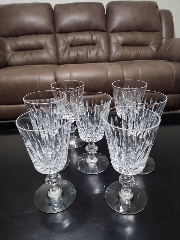 Vintage Hawkes Mallory Clear Cut Crystal 6 3/4