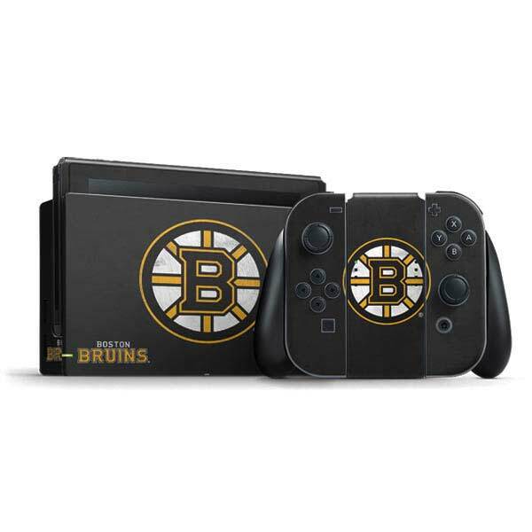 NHL Boston Bruins Nintendo Switch Bundle Skin - Boston Bruins Distressed