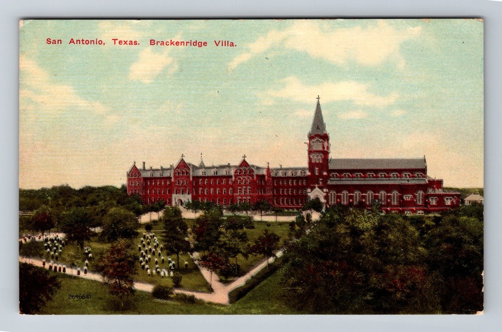 San Antonio, TX-Texas, Brackenridge Villa School Grounds Vintage Postcard