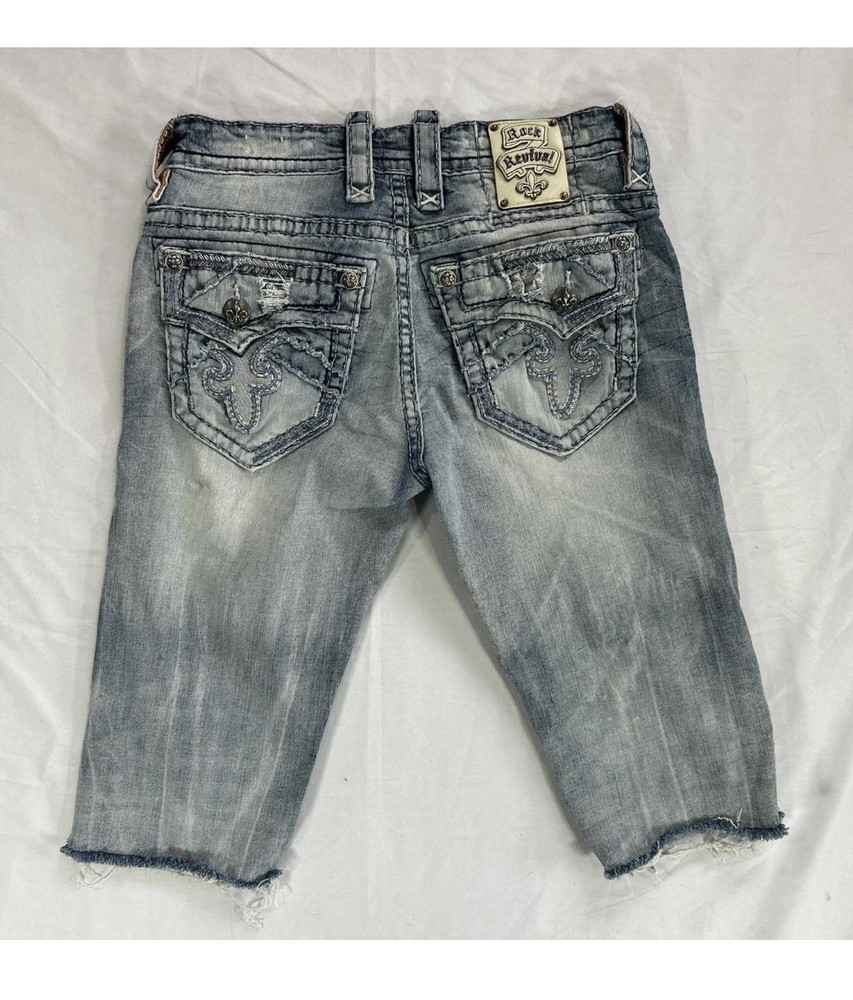RockRevival Men's Blue Shorts
