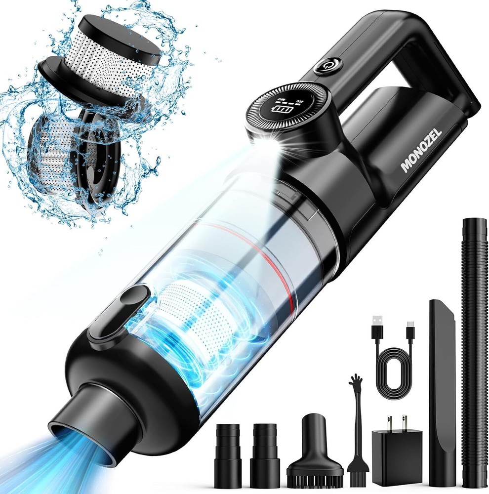 Handheld Vacuum Cordless - Car Vacuum Cleaner with Brushless Motor