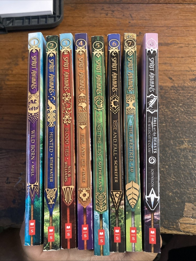 Lot of 8 SPIRIT ANIMALS Trade Paper Back Books Volumes 1-7 + 1 Vg
