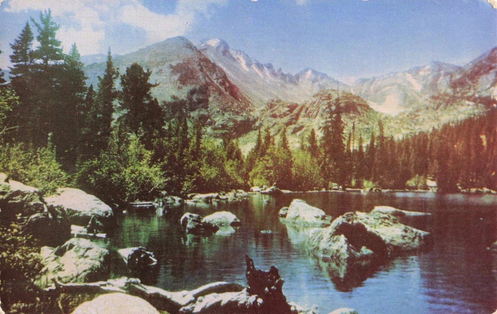 Bear Lake - Rocky Mountain National Park - Colorado CO - Postcard