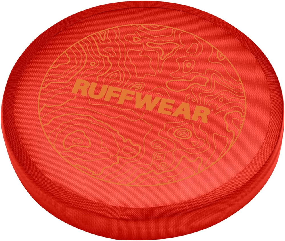 , Camp Flyer Dog Toy, Lightweight and Flexible Disc for Throw and Fetch, Red Sum