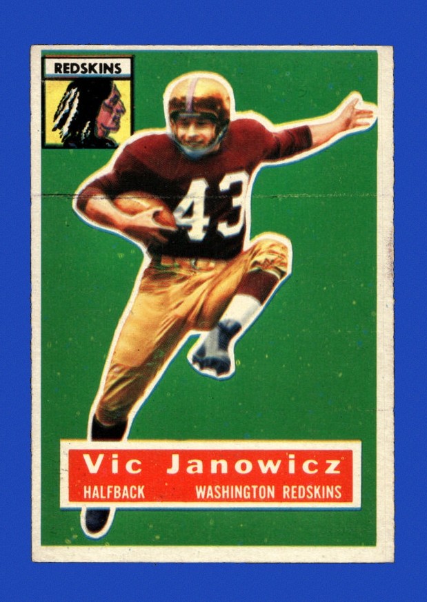 1956 Topps Set-Break # 13 Vic Janowicz EX-EXMINT *GMCARDS*Consign with Greg Morris Cards