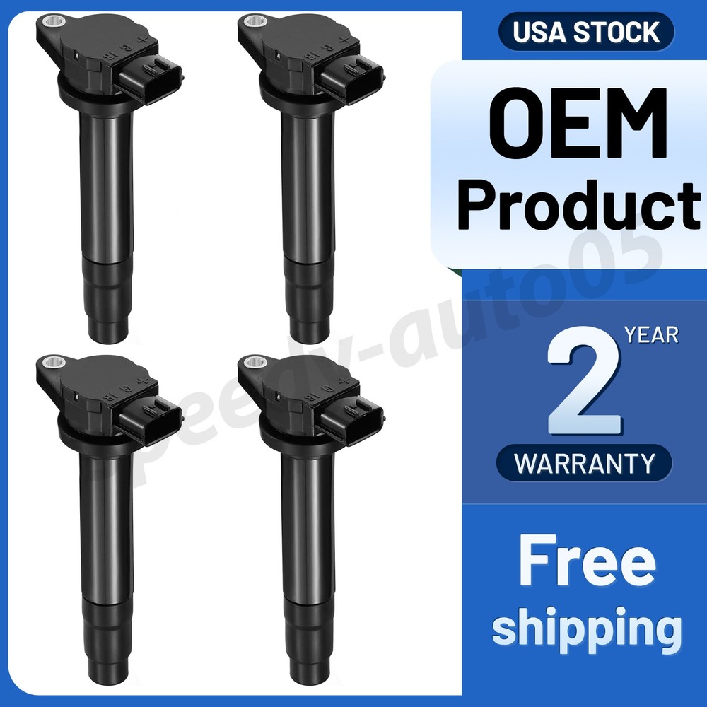 Pack of 4 Ignition Coil For Nissan Sentra 2000-2001 1.8L L4 224484M500 UF326