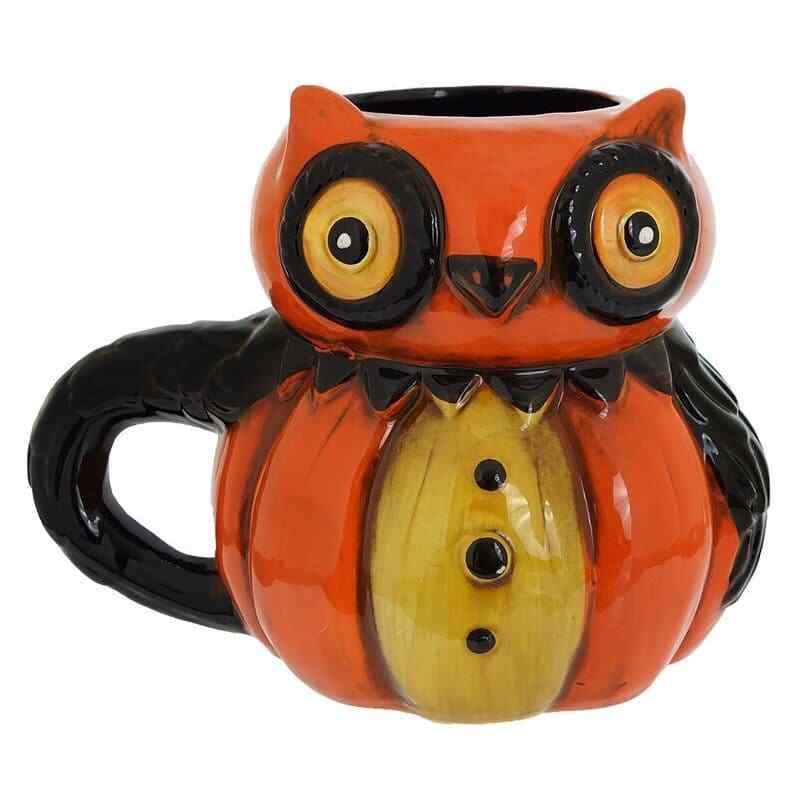 Pumpkin Peep Hoot Owl Themed Ceramic Coffee Mug  