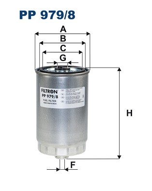 PP 979/8 FILTRON Fuel Filter for Hyundai, Kia