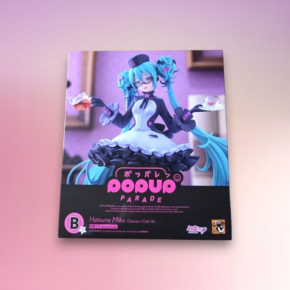 Hatsune Miku Pop up Parade Figure Glasses Cafe Ver Good Smile kuji B 2025 Autum