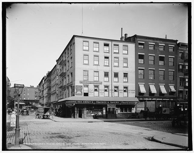 Photo:Fraunce's Tavern,Broad,Pearl Streets,New York,NY,Detroit Publishing