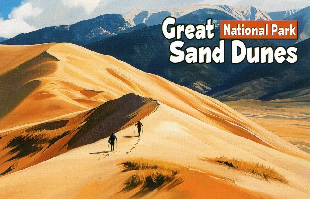Great Sand Dunes National Park, Near Alamosa, Colorado --New POSTCARD