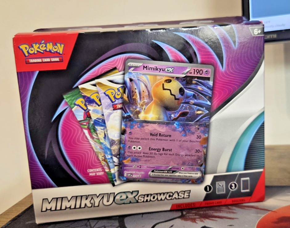 Pokémon TCG Mimikyu ex Showcase Box Nintendo Promo Booster English Card Stock