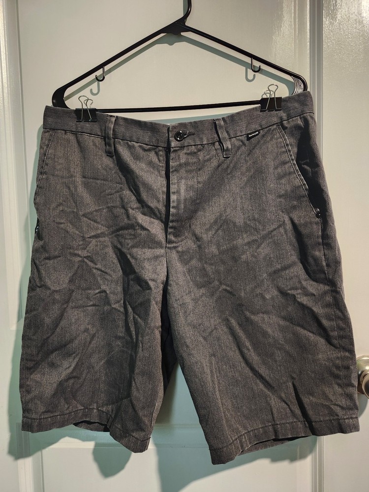Hurley Men's Hybrid Walk Shorts, Gray Size 33
