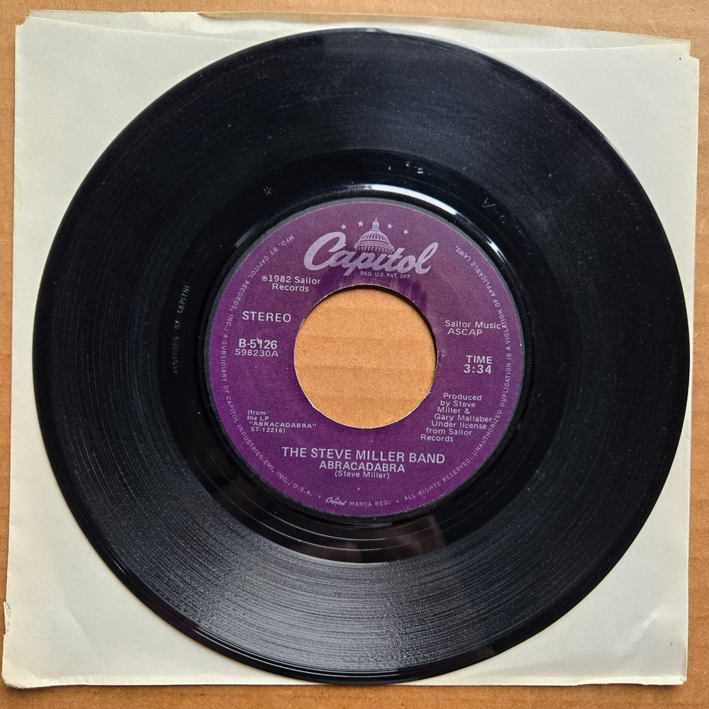 THE STEVE MILLER BAND Abracadabra 45 7