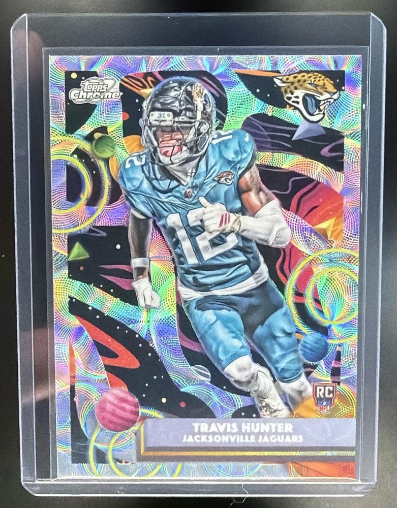 Travis Hunter 2025 Topps Cosmic Chrome Football #146 Nucleus Refractor Jaguars