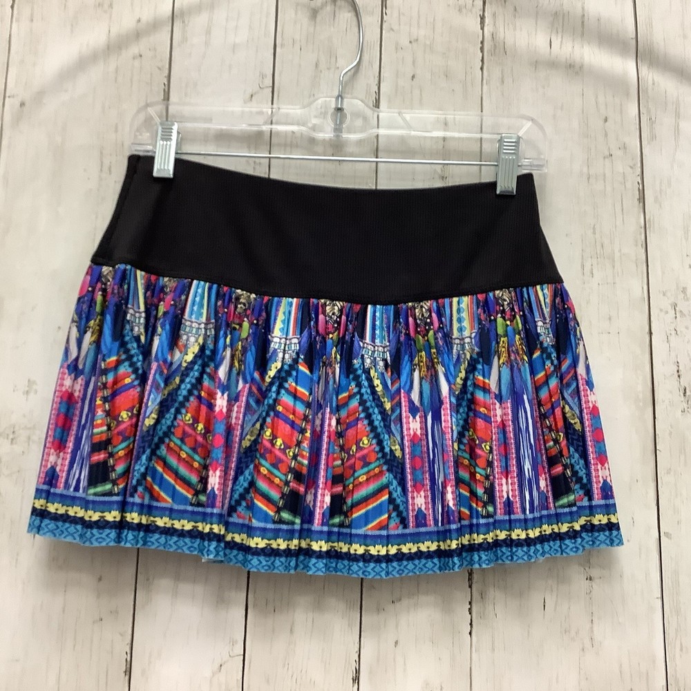 Lucky In Love Women's Empire Pleated Skort Skirt Multi-Color Size Small