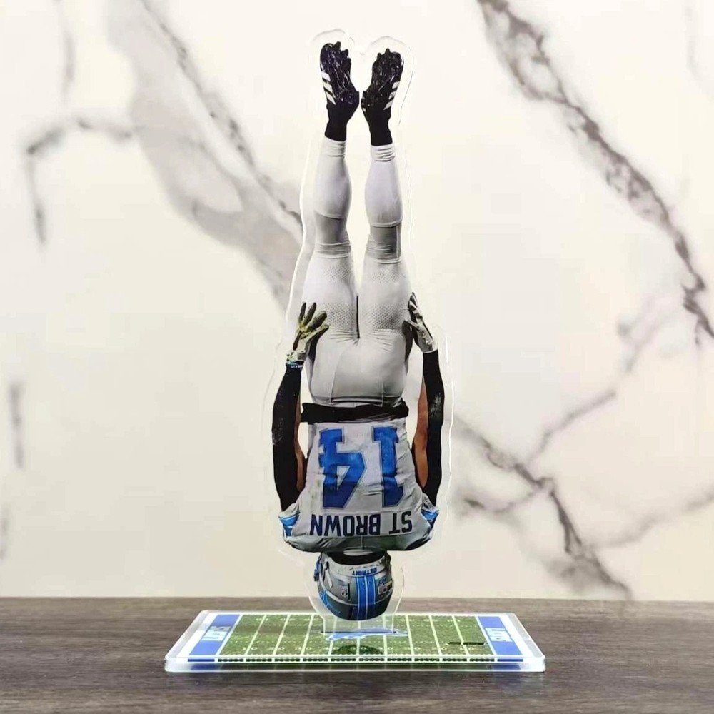 Amon-Ra St. Brown Headstand Celebration Standee - Lions Memorabilia Collectible