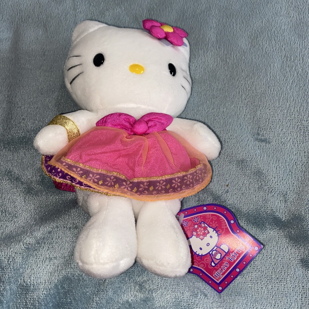 Vintage 2000  Plush Sanrio Hello Kitty Indian India  With Tag  8.5
