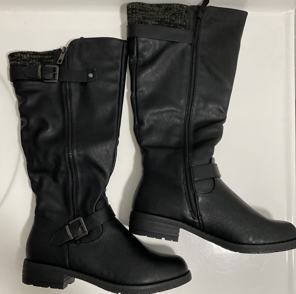 New Dream Pairs Women’s Black Rider Boots Size 9.5
