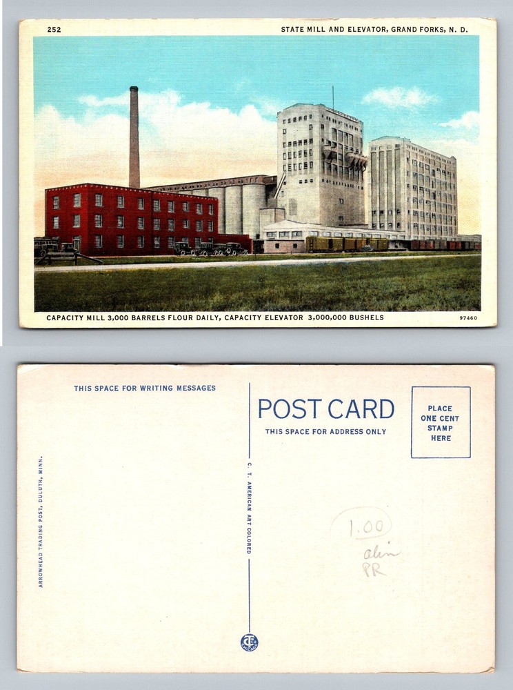 Grand Forks, ND-North Dakota, State Flour Mill And Elevator Vintage Postcard