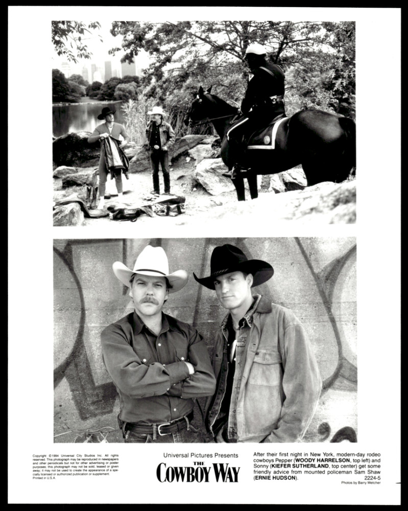 1994 The Cowboy Way Movie Still Photo Woody Harrelson Kiefer Sutherland
