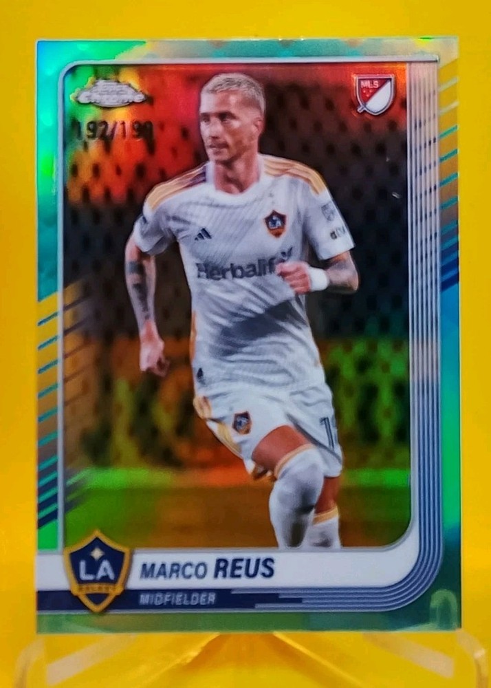 2025 Topps Chrome MLS Marco Reus #11 Aqua /199 LA Galaxy