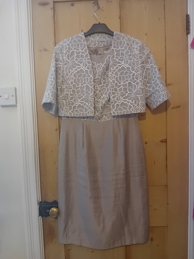 Gina Bacconi Special ocassion dress/jacket Uk 12 worn once