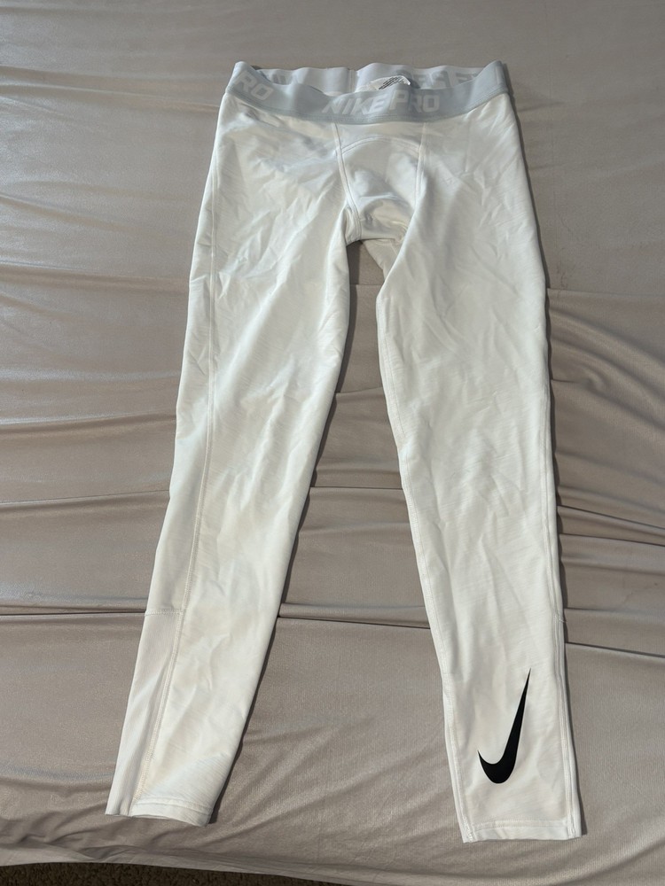 Nike Pro Dri Fit Compression Pants , White , XL