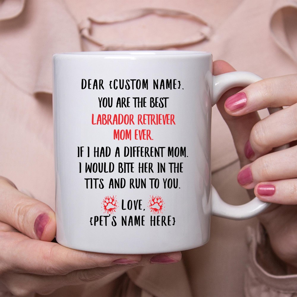Labrador Retriever Mom Gift Personalized Mothers Day Gift Mug Custom Name Gifts