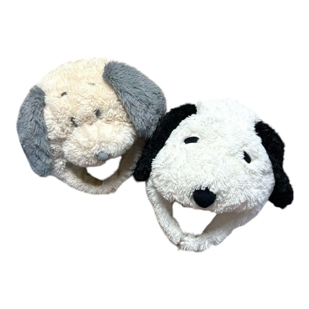 USJ Snoopy Peanut Cap Hat Fluffy Grey Universal Studios Japan Smile