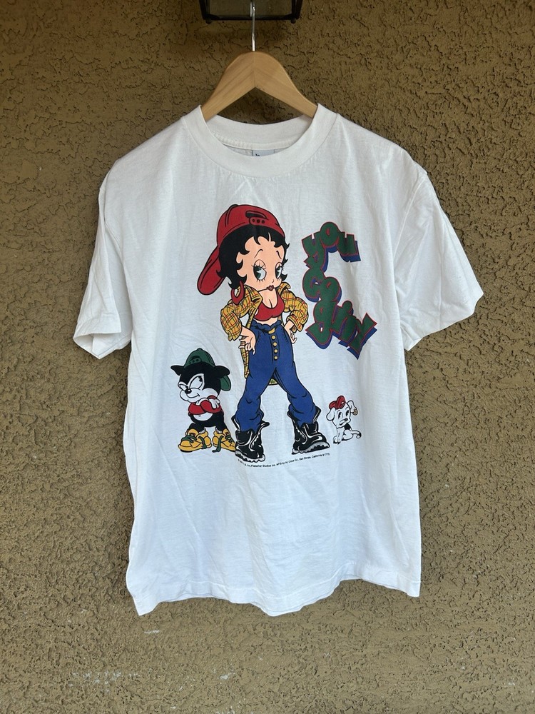 Betty Boop 1993 Vintage “ You Go Girl” T Shirt Size XL