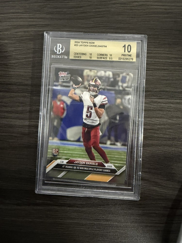 2024 Topps Now #23 Jayden Daniels BGS 10 Pristine Rookie RC