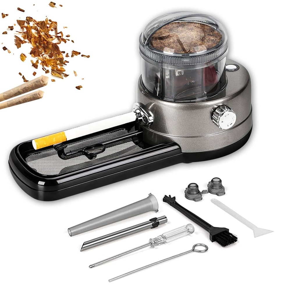 Electric Cigarette Rolling Machine, Portable Tobacco Injector Machine can Grind.