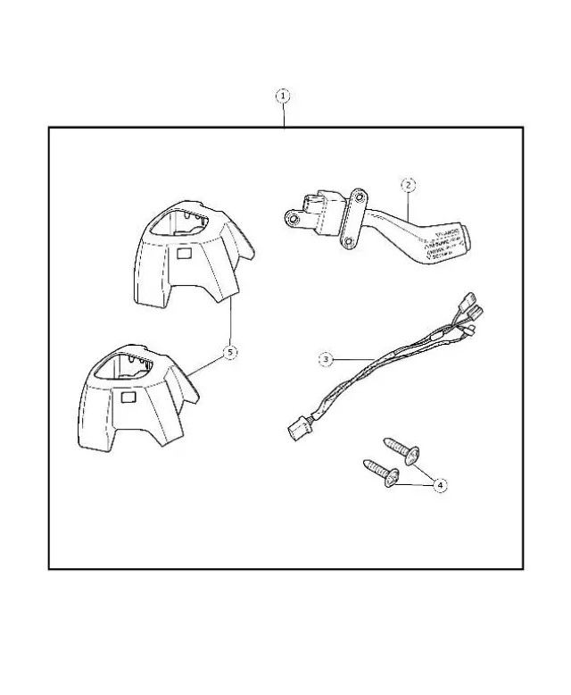 Genuine Mopar Steering Wheel Back Cover Part 1EB85DK5AB