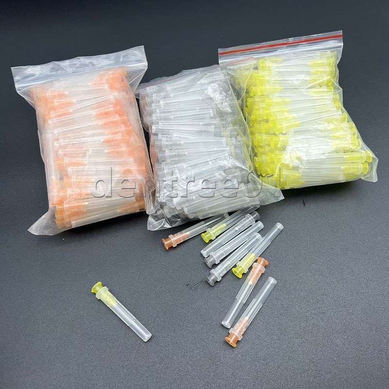 Disposable Dental Irrigation Tips Endo Needle Syringe 25G 27G 30G 100PCS Pack