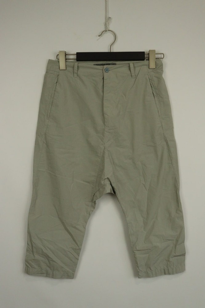 TRANSIT PAR-SUCH Sage Cotton Drop Crotch Capri Pants Trousers Size 1 / W28