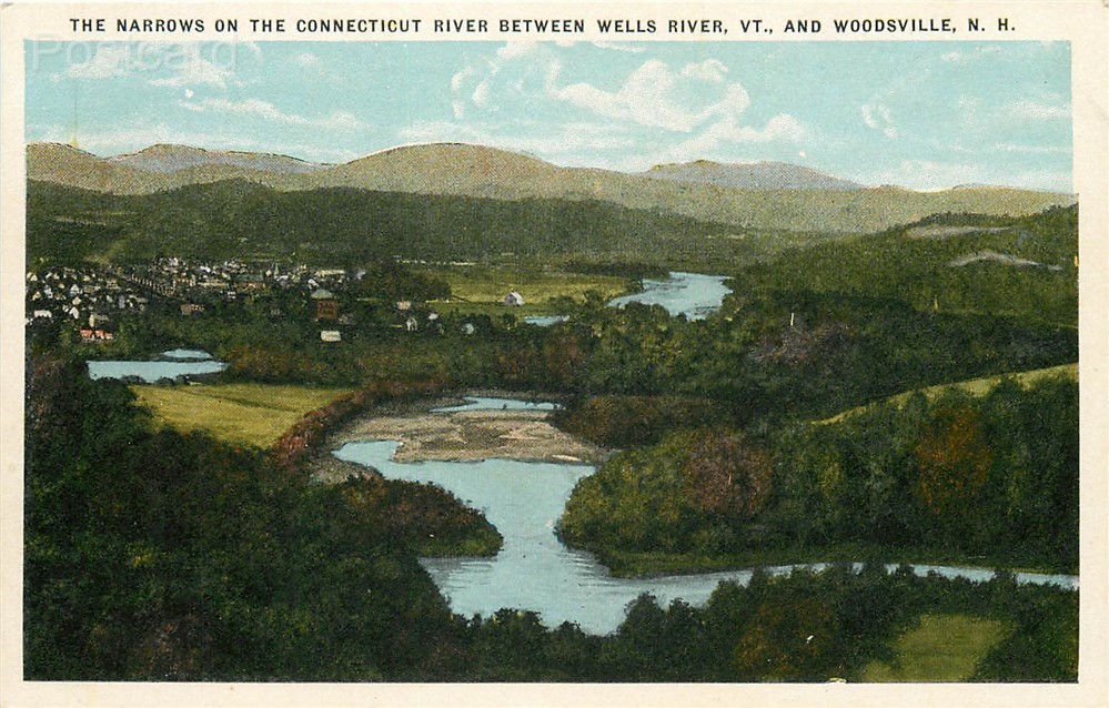 NH, Woodsville, New Hampshire, Wells River, Vermont, Connecticut River, Narrows