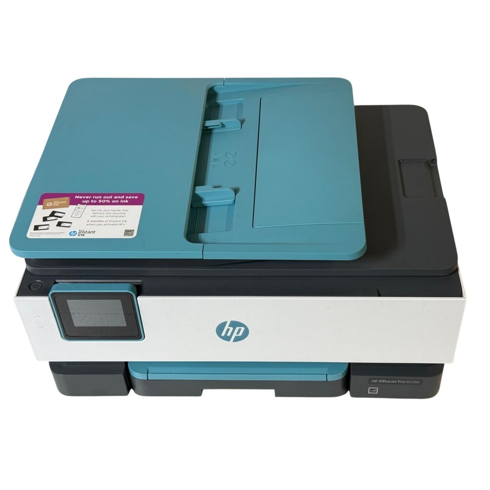 HP OfficeJet Pro 8028e Wireless Color All in One Printer Tested - USED