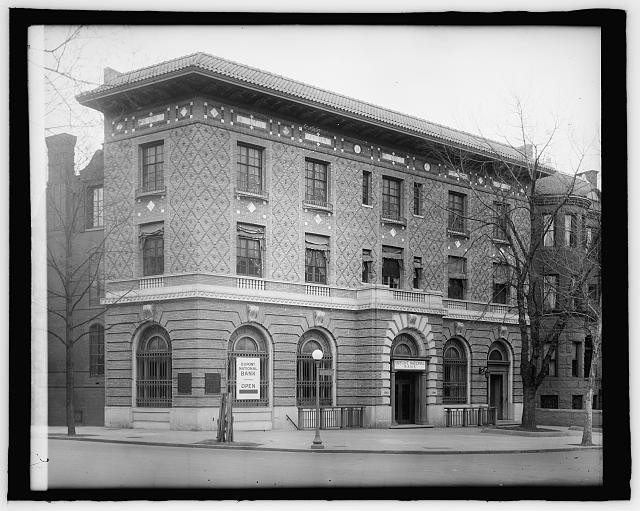 Photo:Washington D.C. Dupont National Bank 1910s Building Exterior