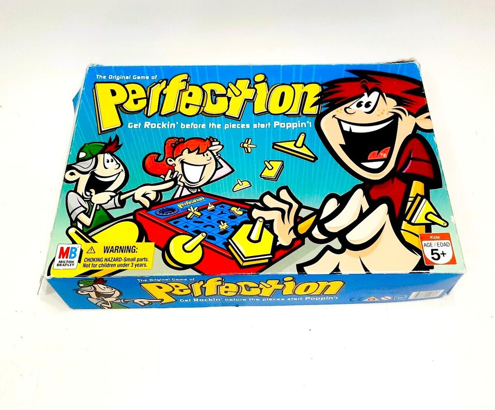 Perfection Board Game by Milton Bradley for ages 5 and up